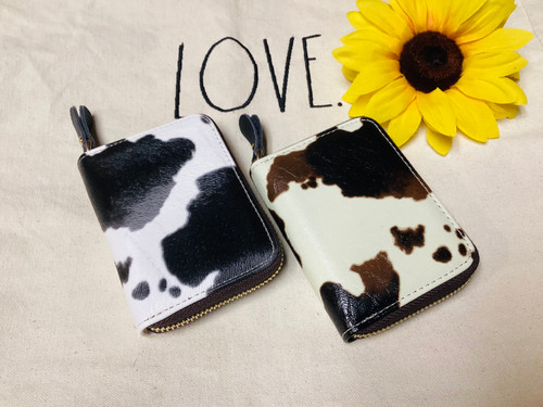 Cow Zip Wallets