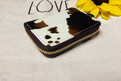 Cow Zip Wallets