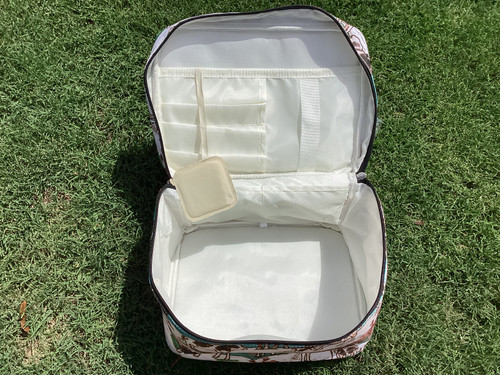 Large Cow Print Cosmetic Bag