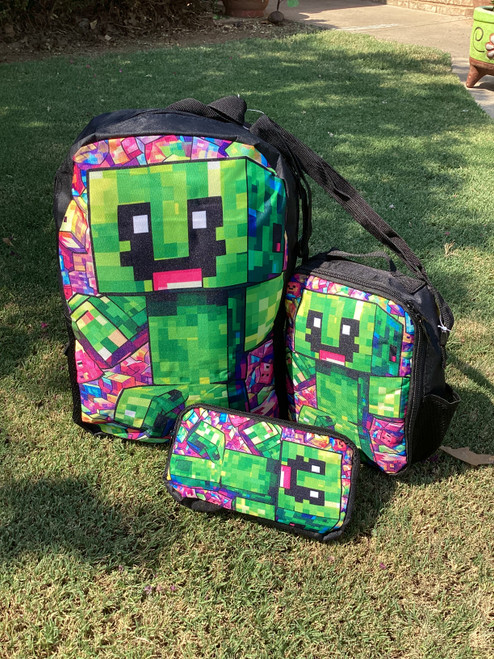 Minecraft 3pc Backpack set