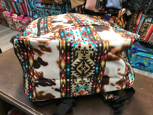 Large Cow Southwest Backpack
