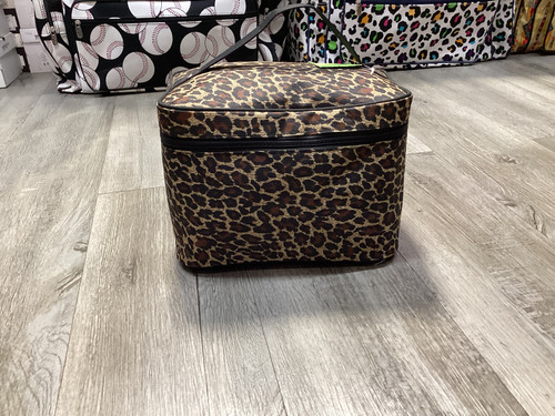 Large Leopard Cosmetic Bag