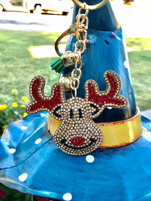 Bling Reindeer Key Chain