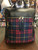 Red Mid Size Plaid Backpack