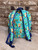 Large Mint Highland Cow Backpack