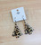 Christmas Leopard Tree Earrings