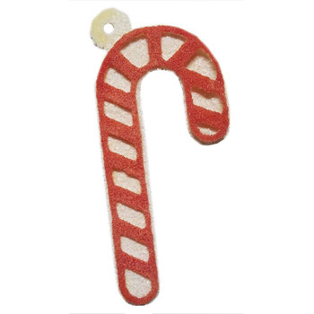 COE96 Precut Glass Candy Cane Wafer stacked layers. White and Red.