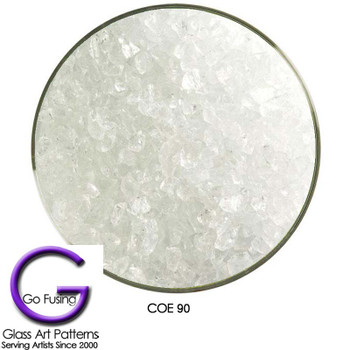 Bullseye Glass Frit Clear Medium COE90, 001101-92-F