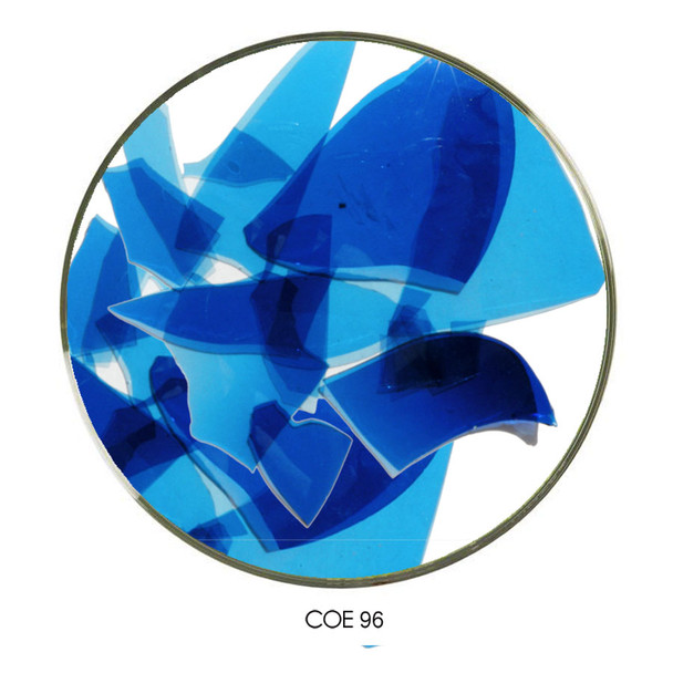 Coloritz™ Confetti Glass Shards Light Blue Transparent COE96, SKU 96992-CG