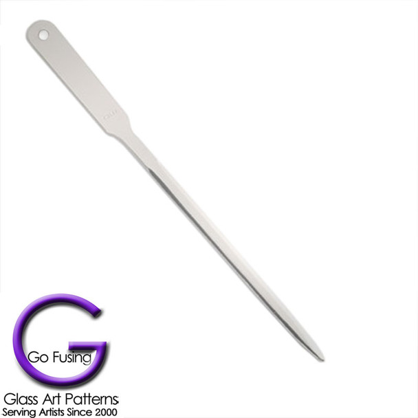 Letter Opener Silver Tone 9 inch with Glue on Pad for Fused Glass