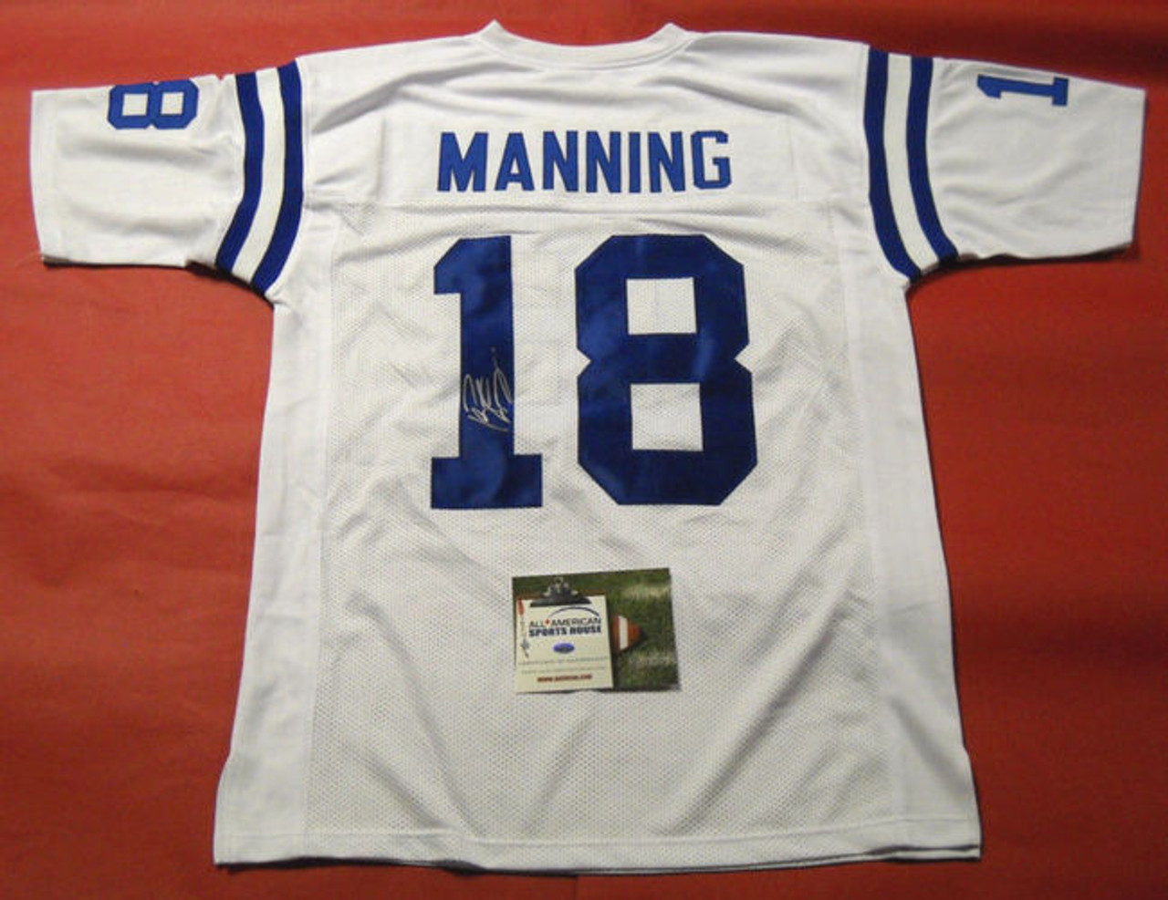 peyton manning colts signed jersey