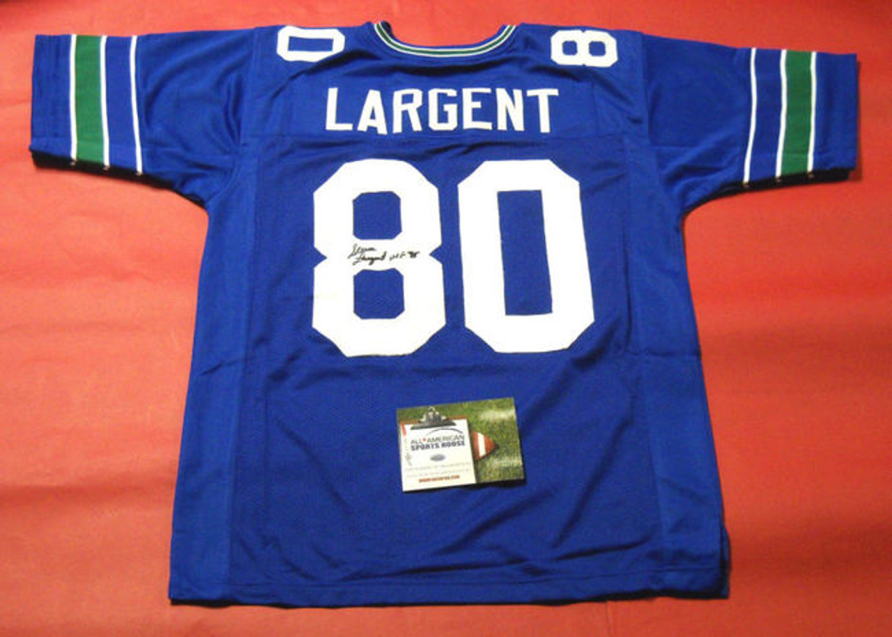 steve largent autographed jersey