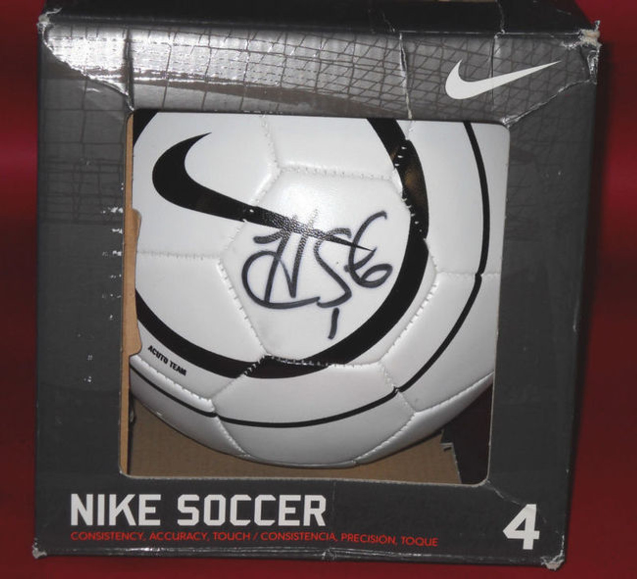 Hope Solo Autographed Nike Soccer Ball Team Usa Goalie Jsa Football