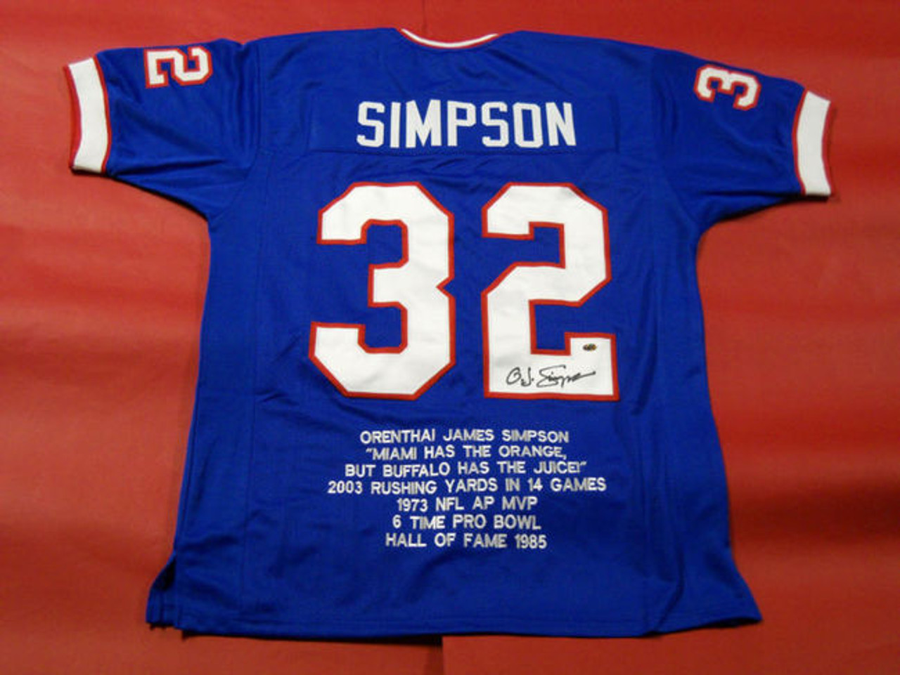 oj simpson buffalo bills jersey