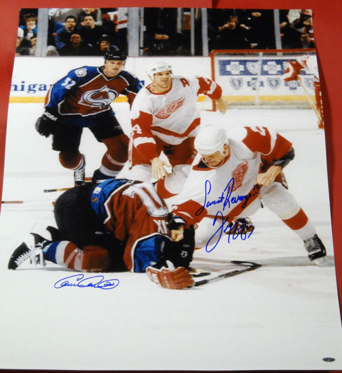 Turtle fight autographed picture signed by Darren McCarty check photos for  image