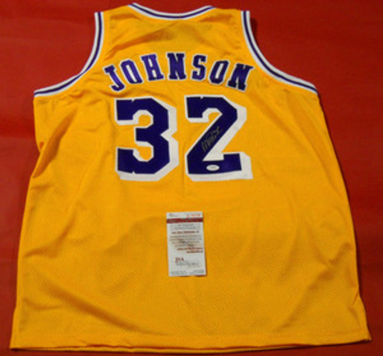 Los Angeles Lakers Magic Johnson Pro Style Purple Custom Jersey