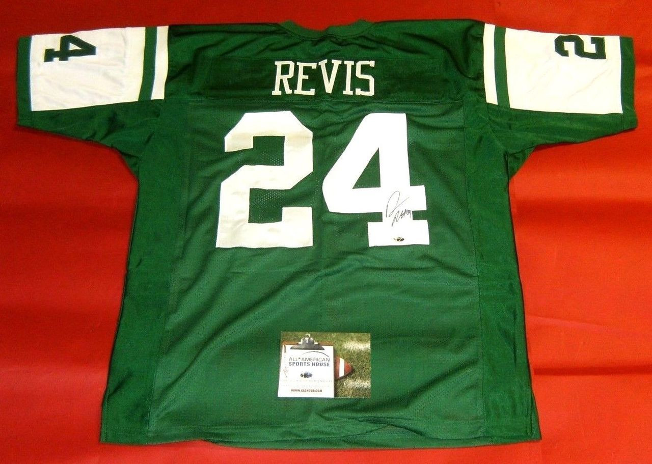 Darrelle Revis Autographed New York Jets Jersey Aash