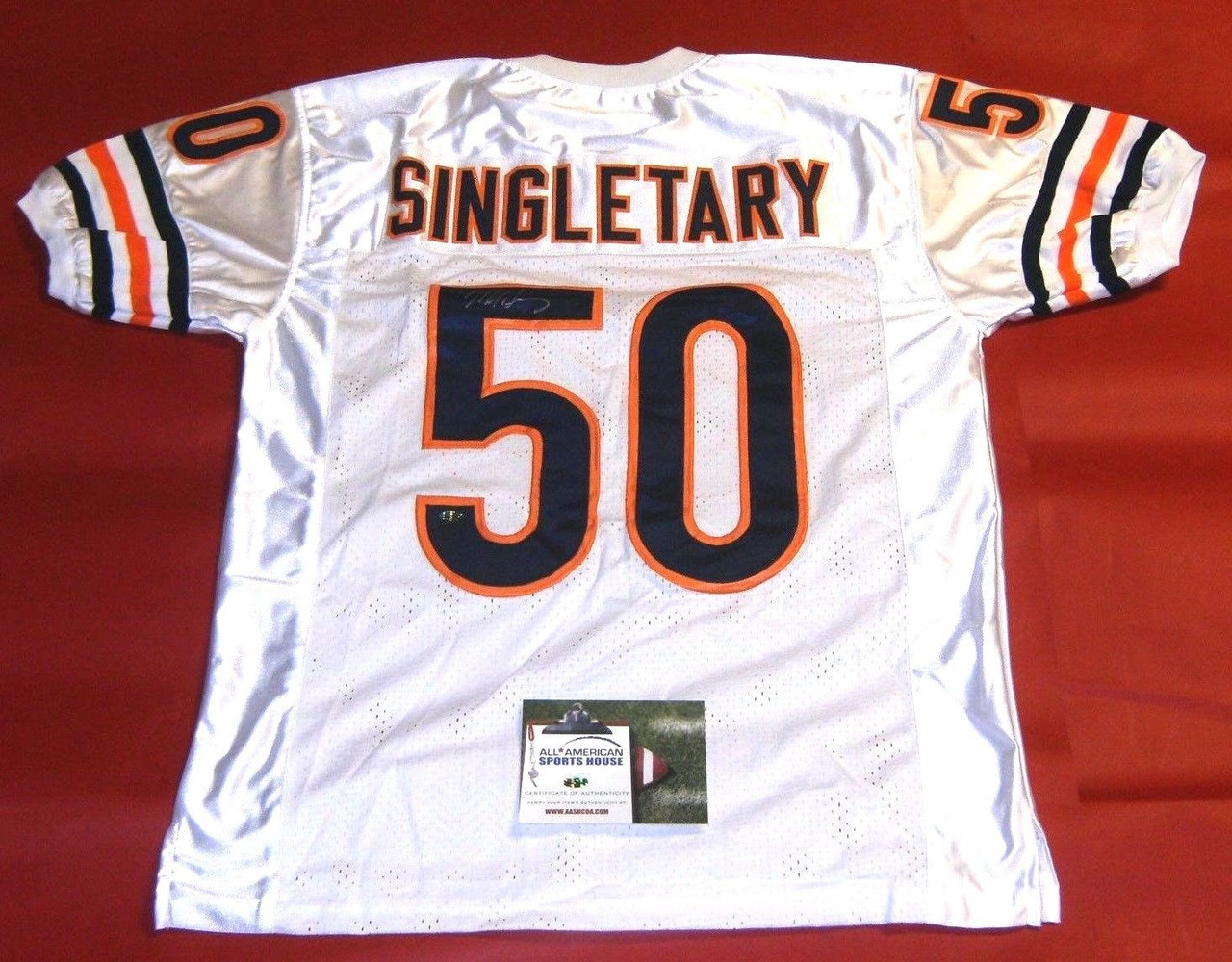 MIKE SINGLETARY AUTOGRAPHED CHICAGO BEARS W JERSEY AASH