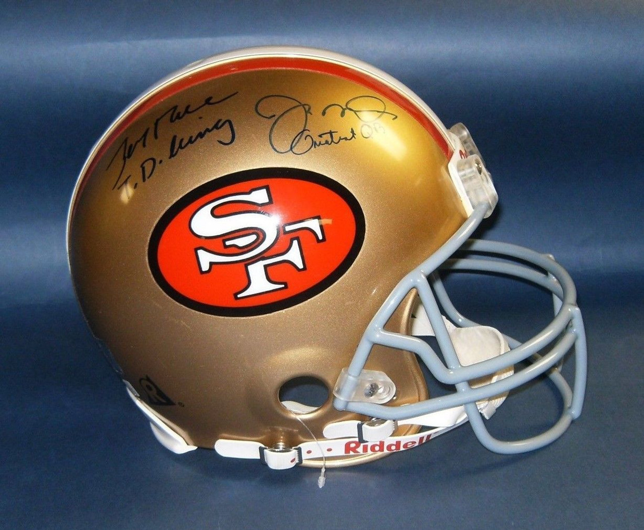 joe montana and jerry rice autographed football