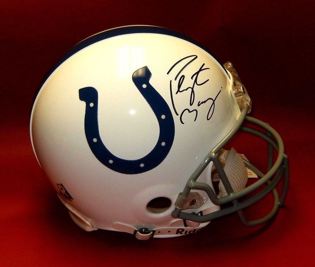 peyton manning autographed full size helmet