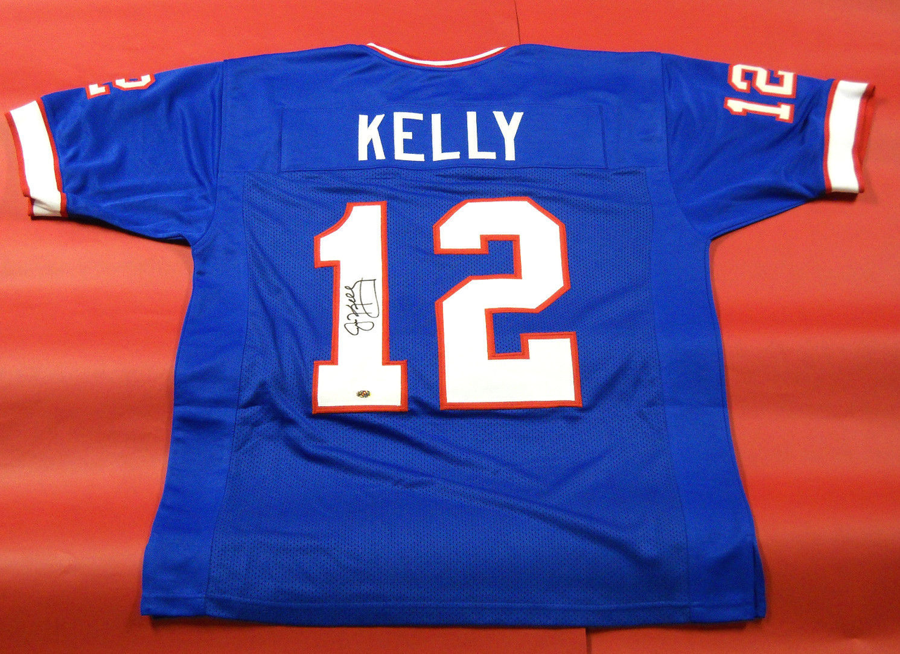 JIM KELLY AUTOGRAPHED BUFFALO BILLS JERSEY AASH