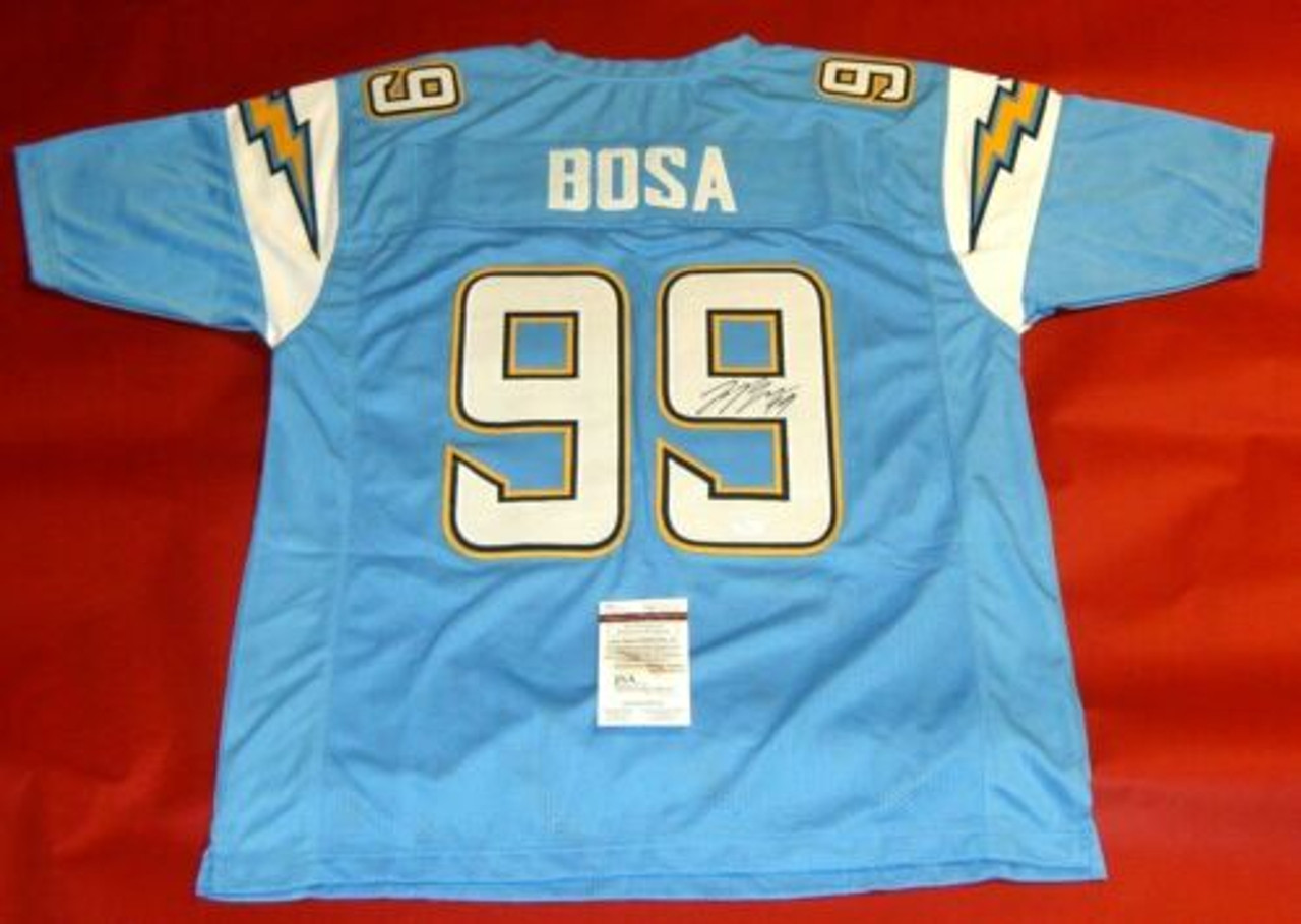 JOEY BOSA AUTOGRAPHED LOS ANGELES CHARGERS JERSEY JSA SAN DIEGO