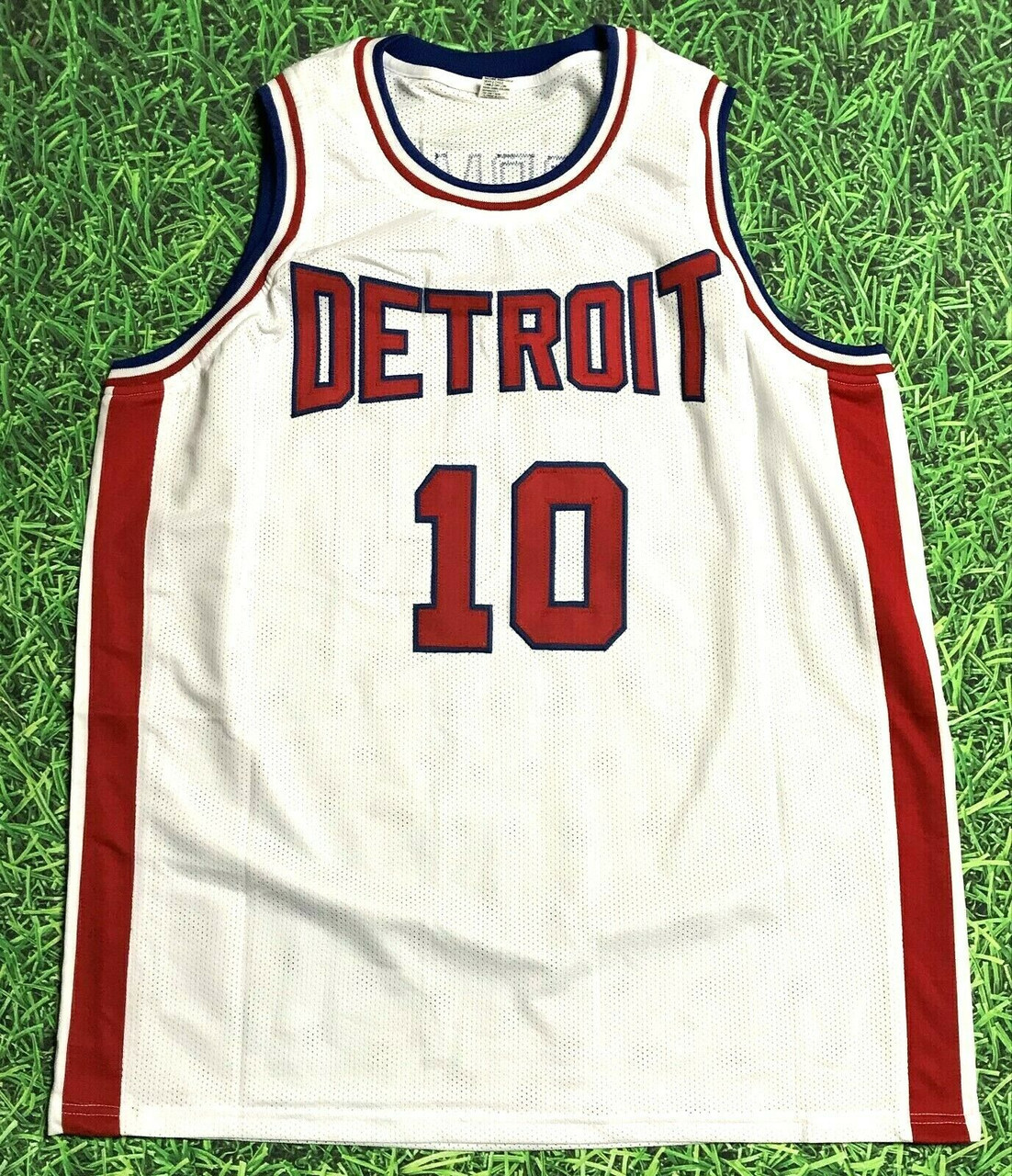 Dennis Rodman Chicago Bulls Signed Autograph Custom Jersey White