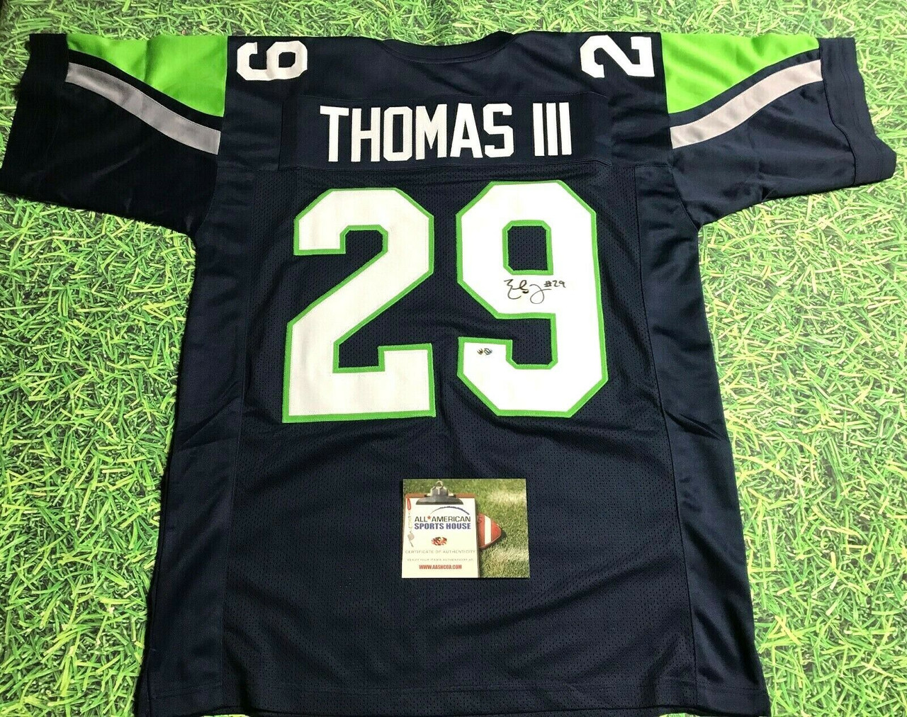 EARL THOMAS III AUTOGRAPHED SEATTLE SEAHAWKS JERSEY AASH