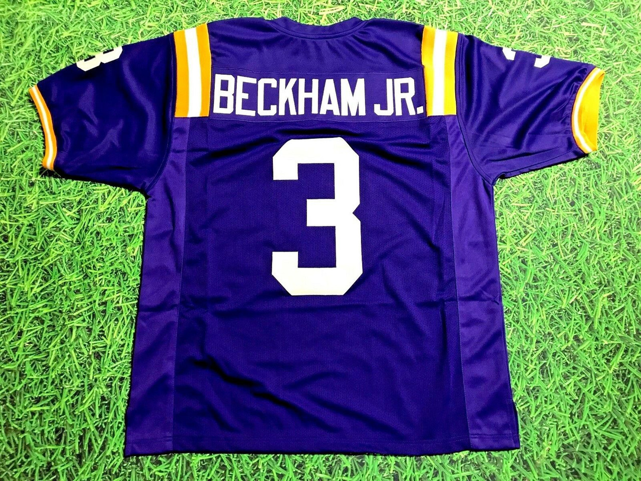  Odell Beckham Jr Autographed Purple LSU Jersey