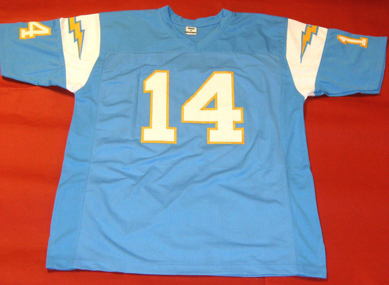 DAN FOUTS CUSTOM SAN DIEGO CHARGERS THROWBACK JERSEY