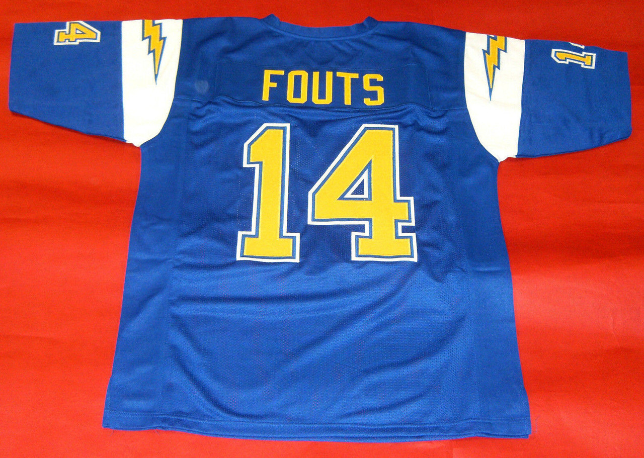 DAN FOUTS CUSTOM SAN DIEGO CHARGERS THROWBACK B JERSEY