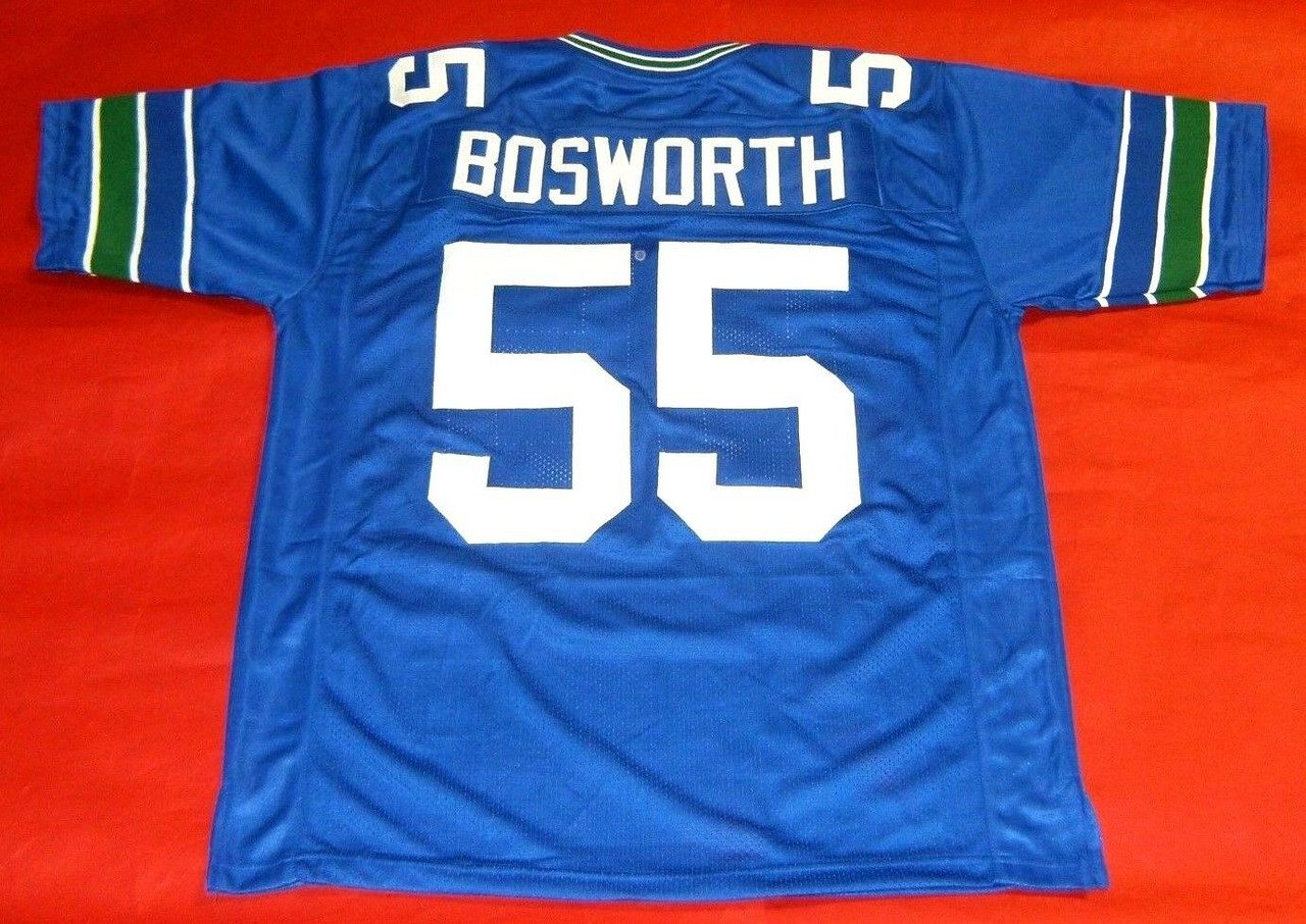 BRIAN BOSWORTH CUSTOM SEATTLE SEAHAWKS THROWBACK JERSEY THE BOZ