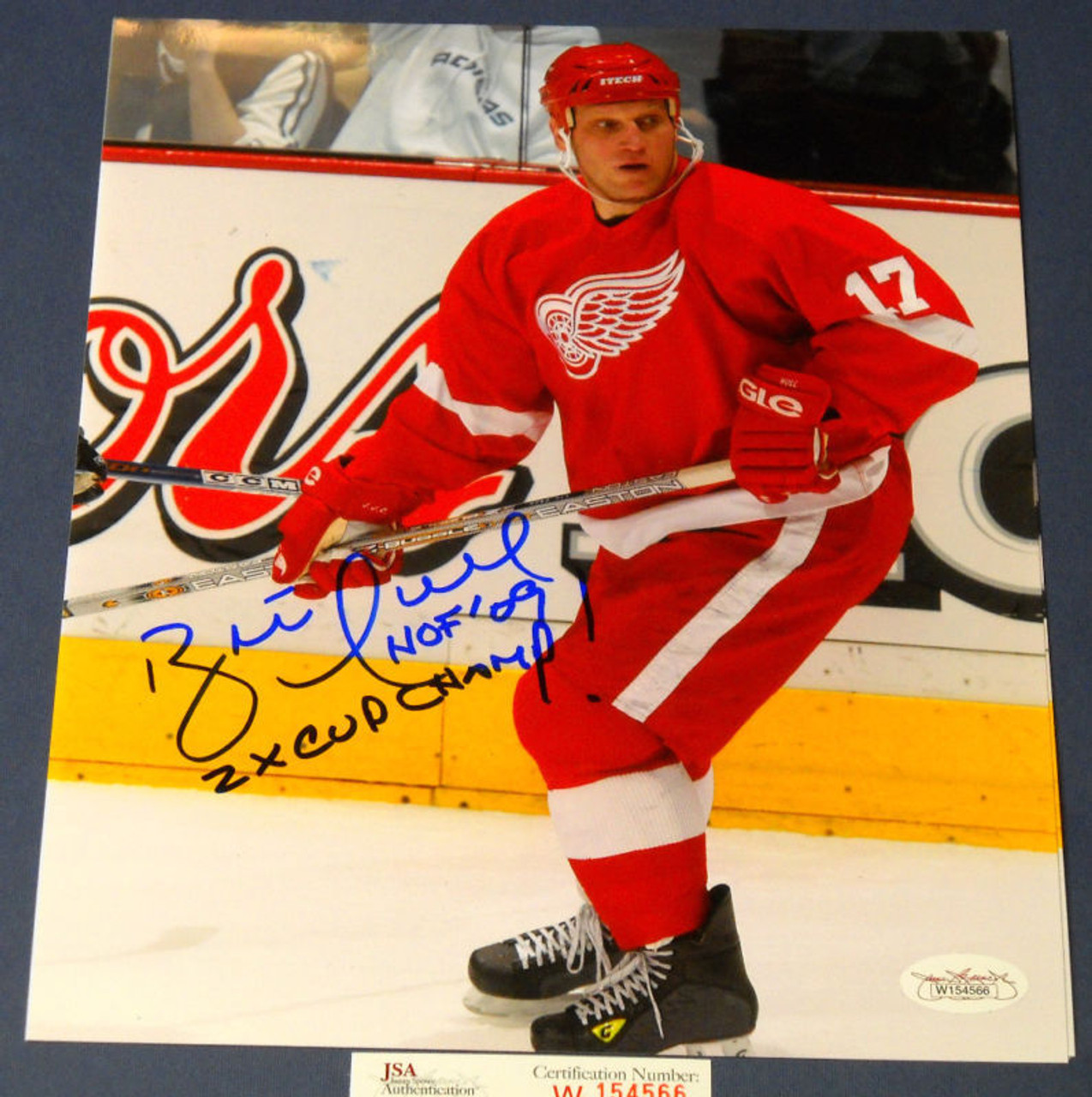 Brett Hull Autographed Detroit Red Wings Jersey (JSA)
