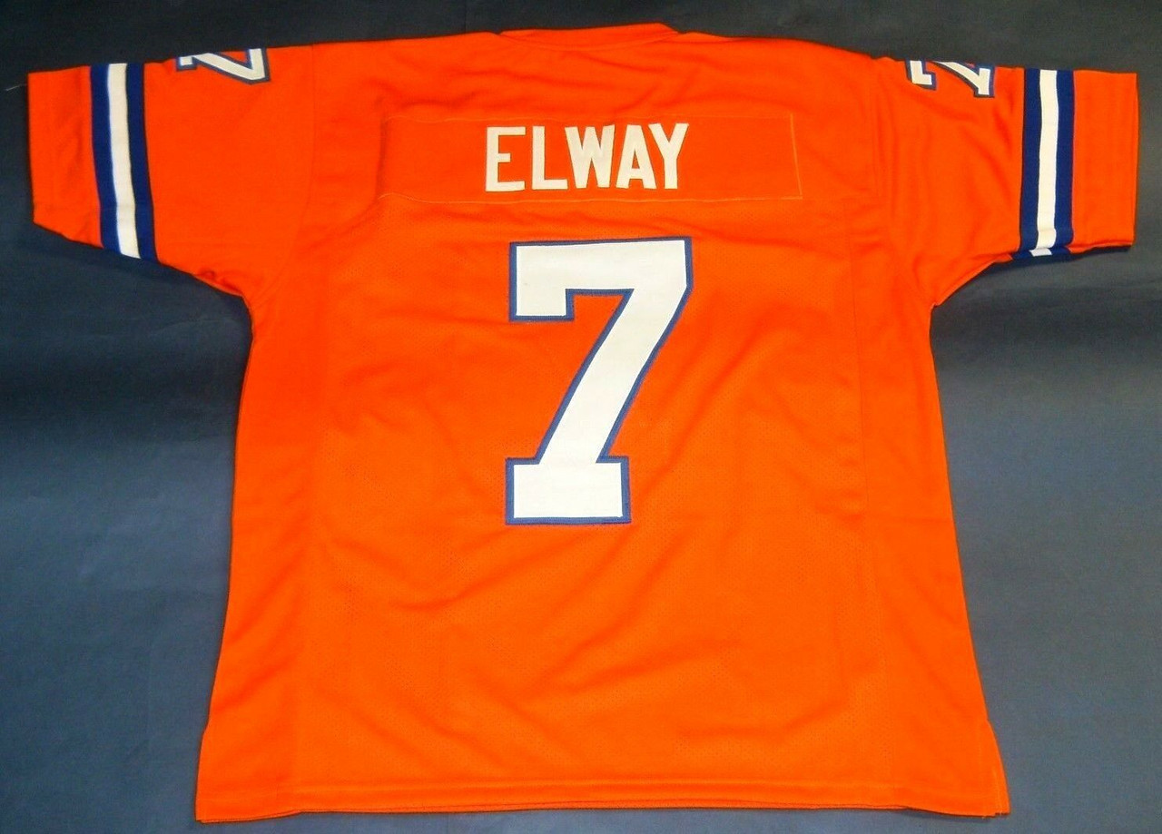 JOHN ELWAY CUSTOM DENVER BRONCOS O THROWBACK JERSEY BWN