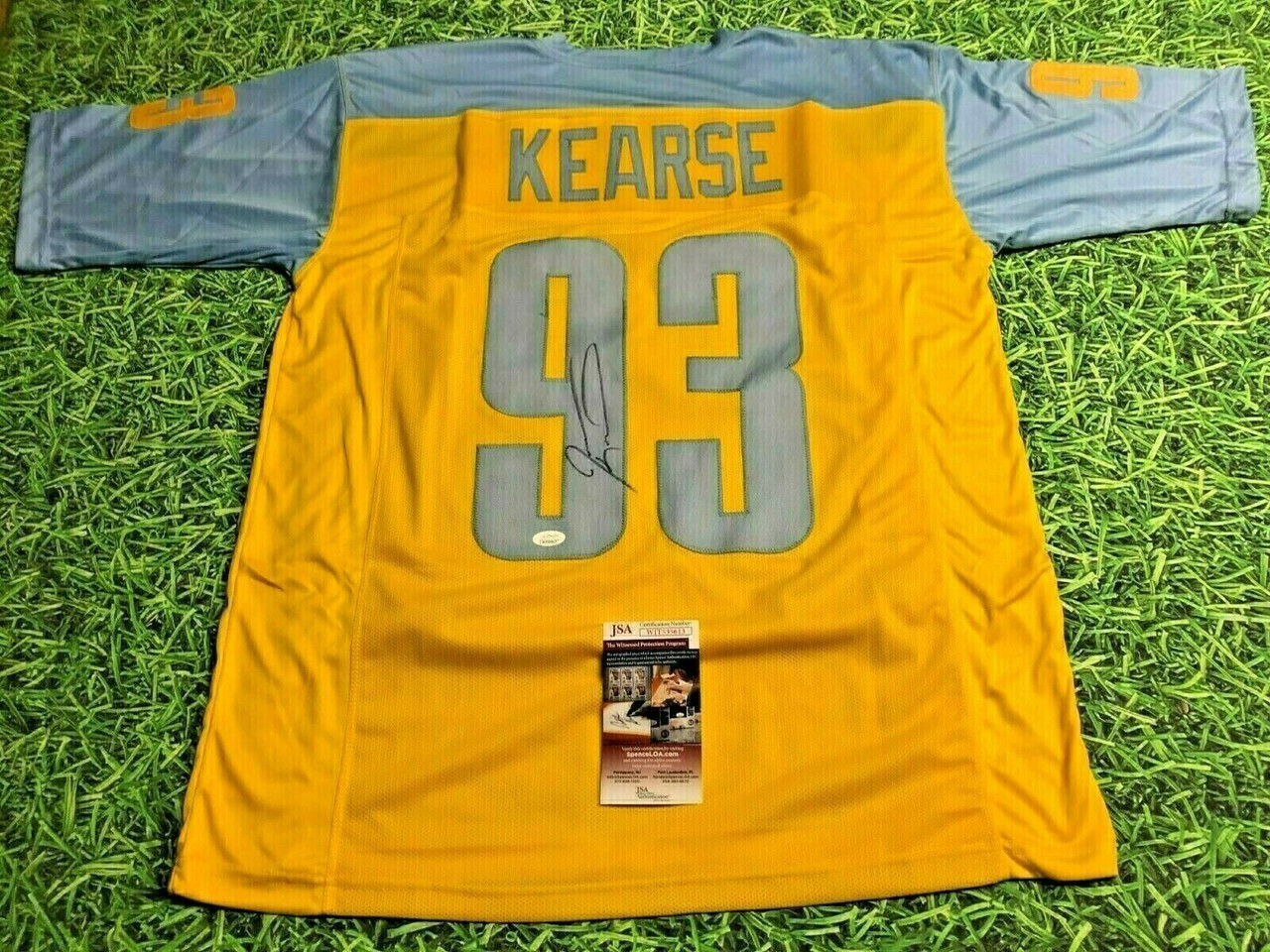 Jevon Kearse Signed Philadelphia Eagles Throwback Jersey (JSA COA