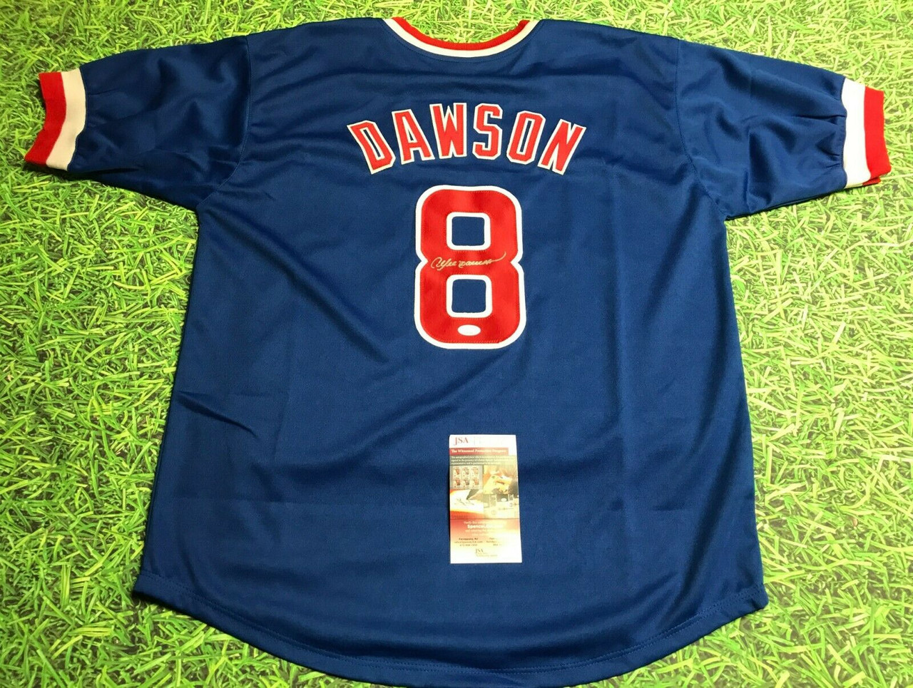 ANDRE DAWSON AUTOGRAPHED CHICAGO CUBS JERSEY JSA