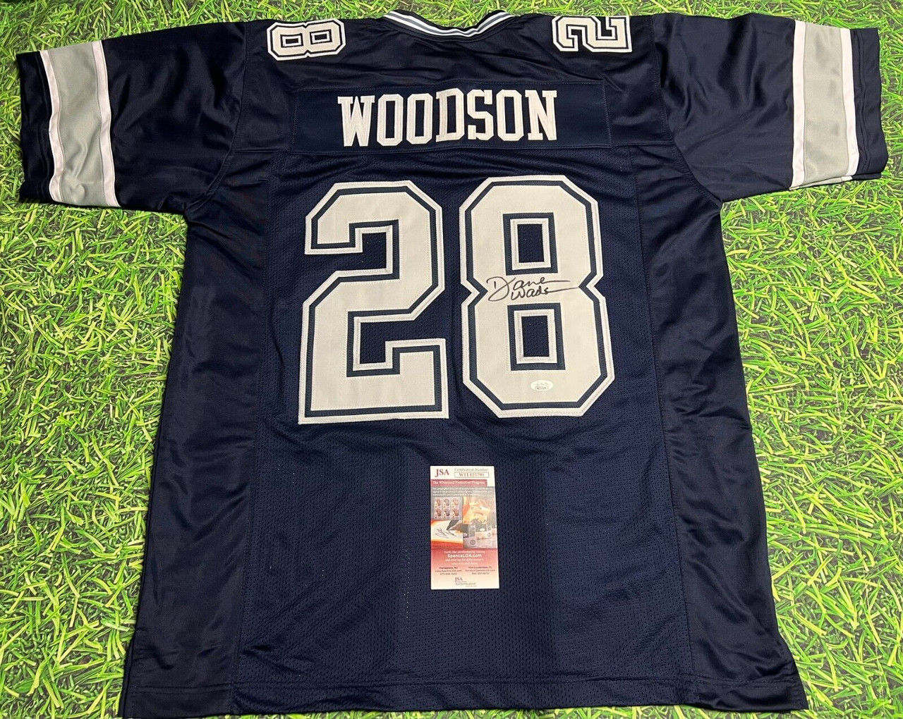 DARREN WOODSON AUTOGRAPHED DALLAS COWBOYS B