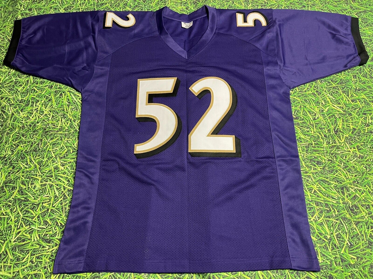 RAY LEWIS AUTOGRAPHED BALTIMORE RAVENS JERSEY AASH 2X SB CHAMPS