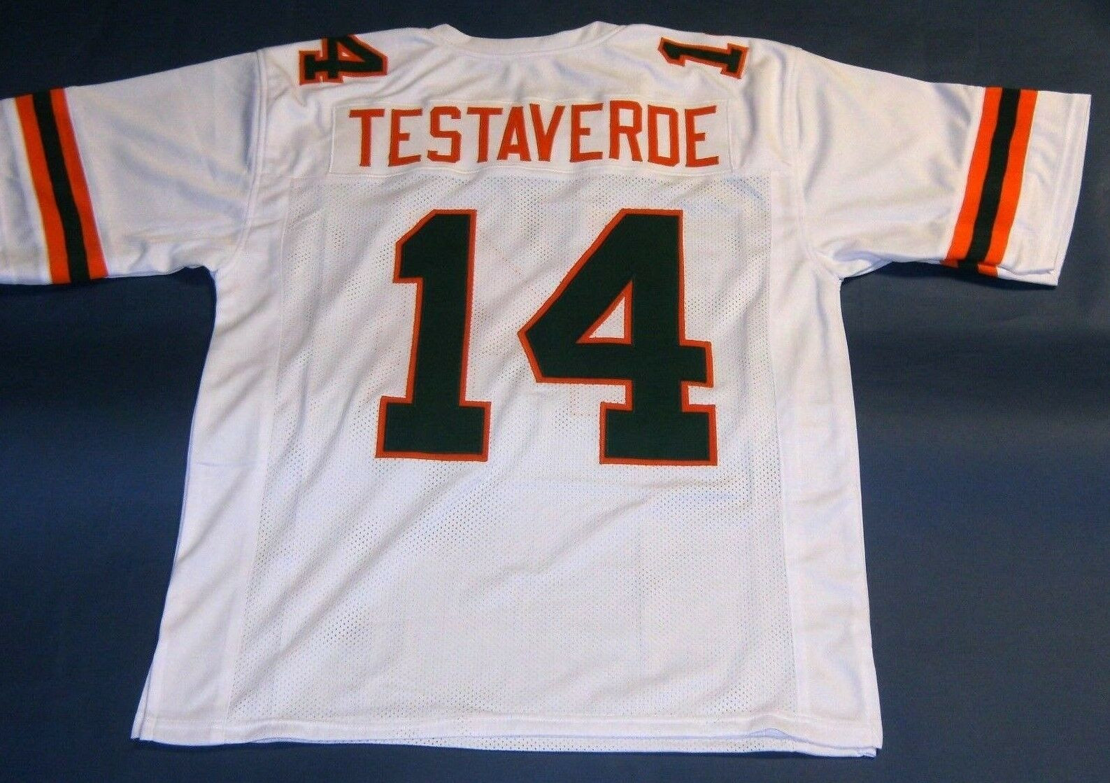 MICHAEL IRVIN CUSTOM UNIVERSITY OF MIAMI HURRICANES JERSEY THE U