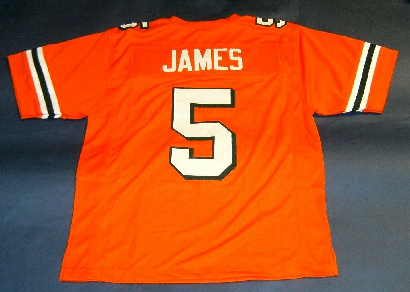 MICHAEL IRVIN CUSTOM UNIVERSITY OF MIAMI HURRICANES JERSEY THE U