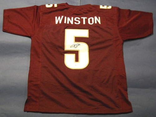 JAMEIS WINSTON AUTOGRAPHED FSU FLORIDA STATE SEMINOLES JERSEY JSA HEISMAN 2013