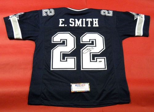 EMMITT SMITH AUTOGRAPHED DALLAS COWBOYS DOUBLE STAR JERSEY TRISTAR