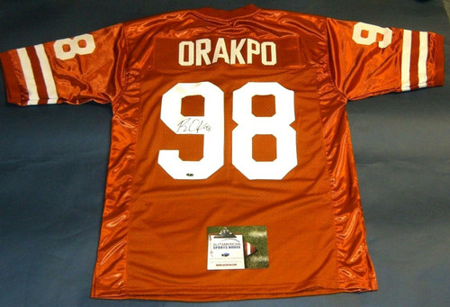 BRIAN ORAKPO AUTOGRAPHED TEXAS LONGHORNS JERSEY AASH