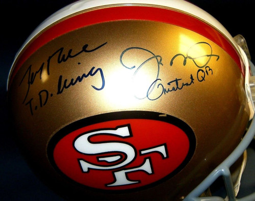 Proline Jerry Rice JERRY RICE JOE MONTANA AUTOGRAPHED SAN FRANCISCO 49ERS FS PROLINE ...