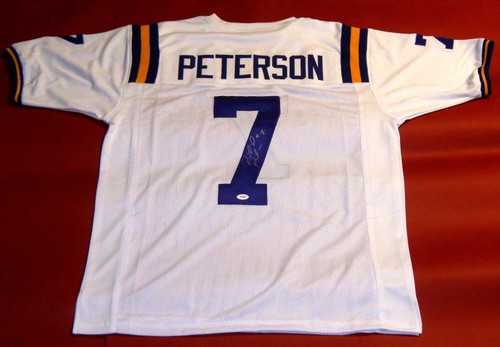 PATRICK PETERSON AUTOGRAPHED LSU TIGERS JERSEY JSA LOUISIANA STATE