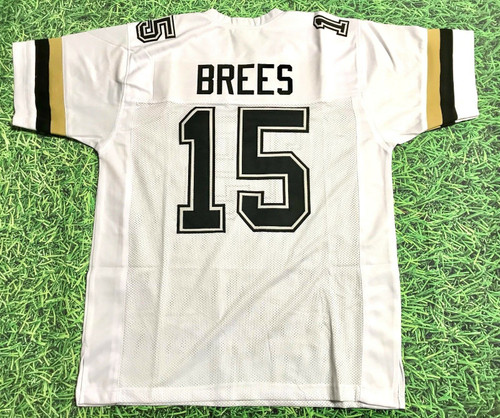 DREW BREES CUSTOM PURDUE BOILERMAKERS WHITE JERSEY SAINTS