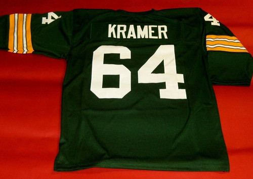 JERRY KRAMER CUSTOM GREEN BAY PACKERS 3/4 SLEEVE JERSEY HOF 2018