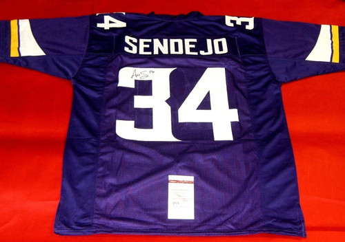 ANDREW SENDEJO AUTOGRAPHED MINNESOTA VIKINGS JERSEY JSA