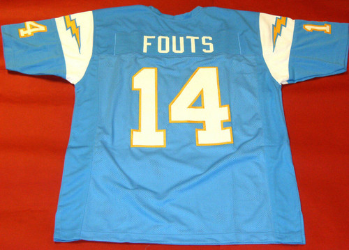 DAN FOUTS CUSTOM SAN DIEGO CHARGERS THROWBACK JERSEY