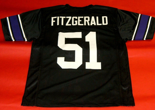 PAT FITZGERALD CUSTOM NORTHWESTERN WILDCATS JERSEY NU